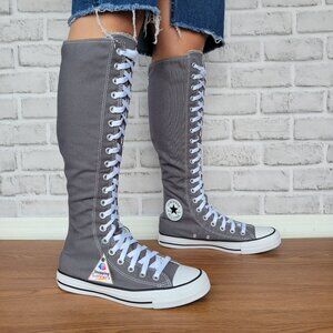 ⭐Converse Chuck Taylor All Star XXHi 7.5 Women Knee-high Boots Shoes Gray A12319